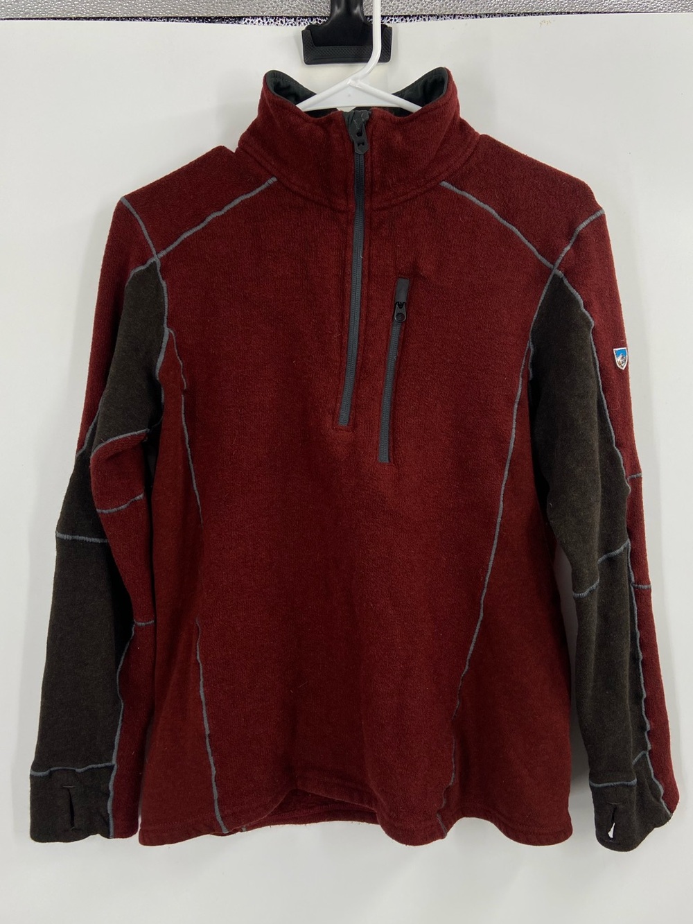 Kühl Men’s Interceptr 1/4 Zip Red Brown Medium